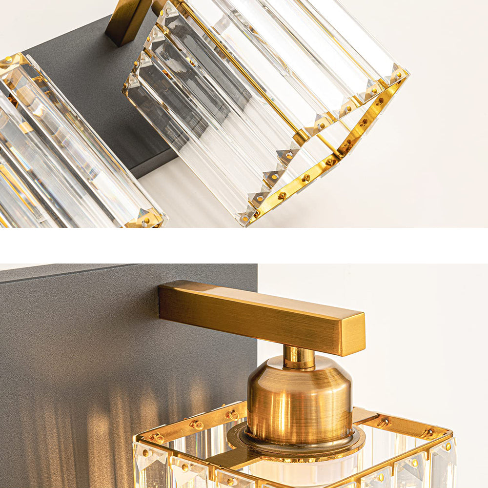 Kristy Design LED Wandleuchte Zweiflamming Kristall Badezimmer