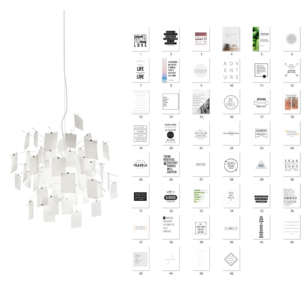 Ortheen Moderner Kronleuchter aus Papier-Letslighting