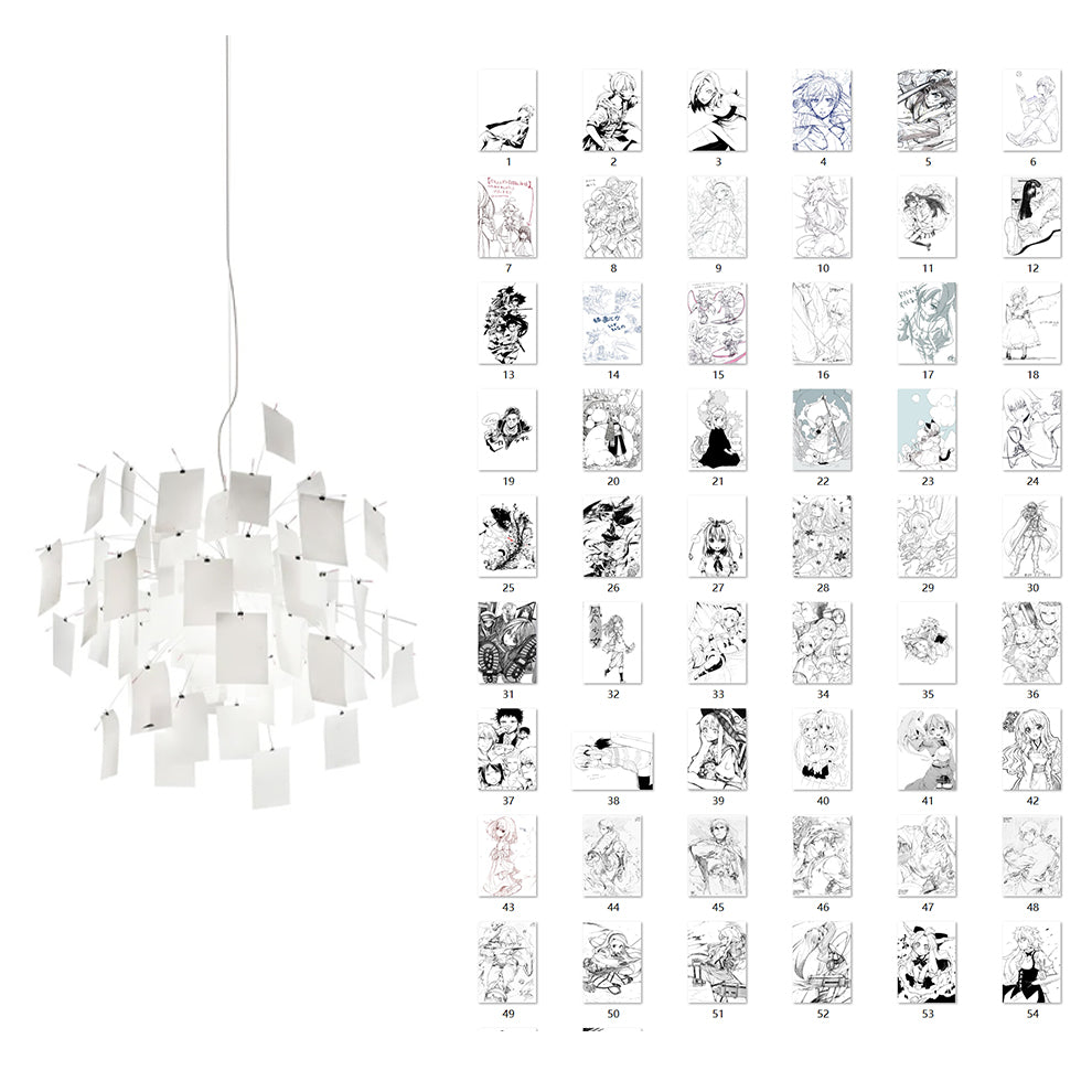 Ortheen Moderner Kronleuchter aus Papier-Letslighting