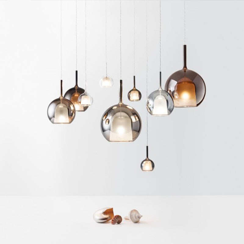 Valentina Modern Sphere LED Pendelleuchte Glas Esszimmer Bar