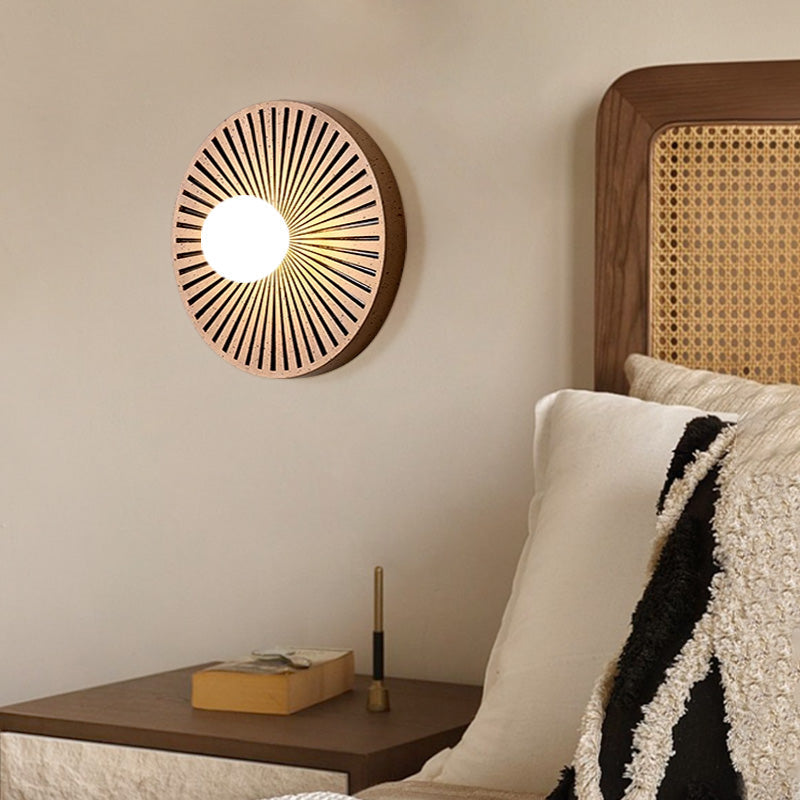 Valentina Vintage Rund LED Innenwandleuchte Harz Schlaf Wohnzimmer