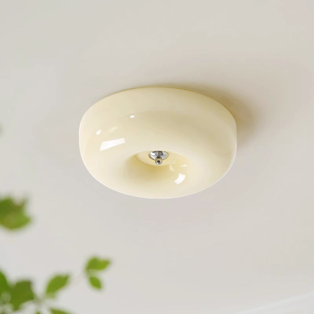 Valentina Vintage Design LED Deckenleuchte Glas Schlaf Arbeitszimmer