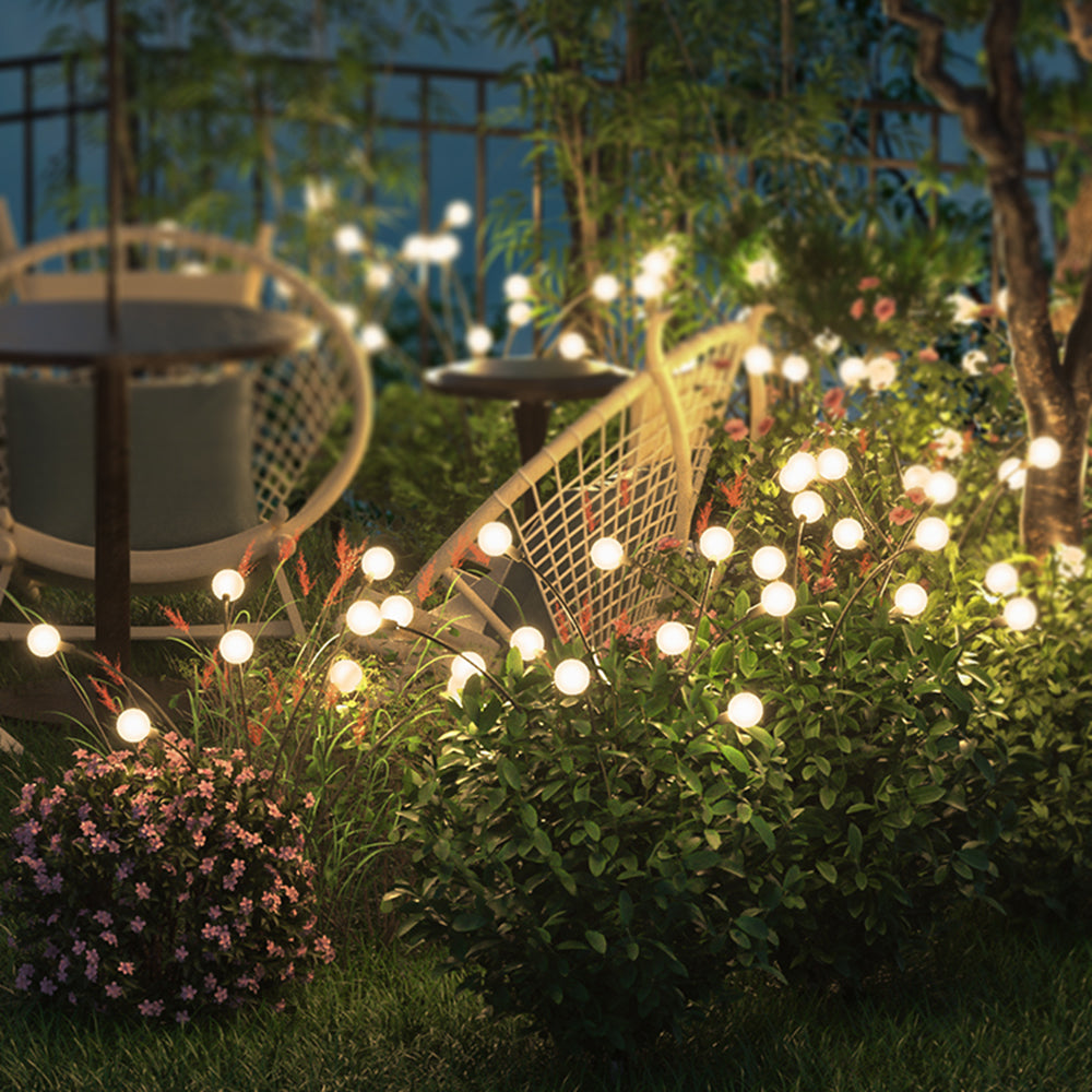 Ray Minimalistisch LED Außenleuchte Sputnik Schwarz, Garten/Balkon