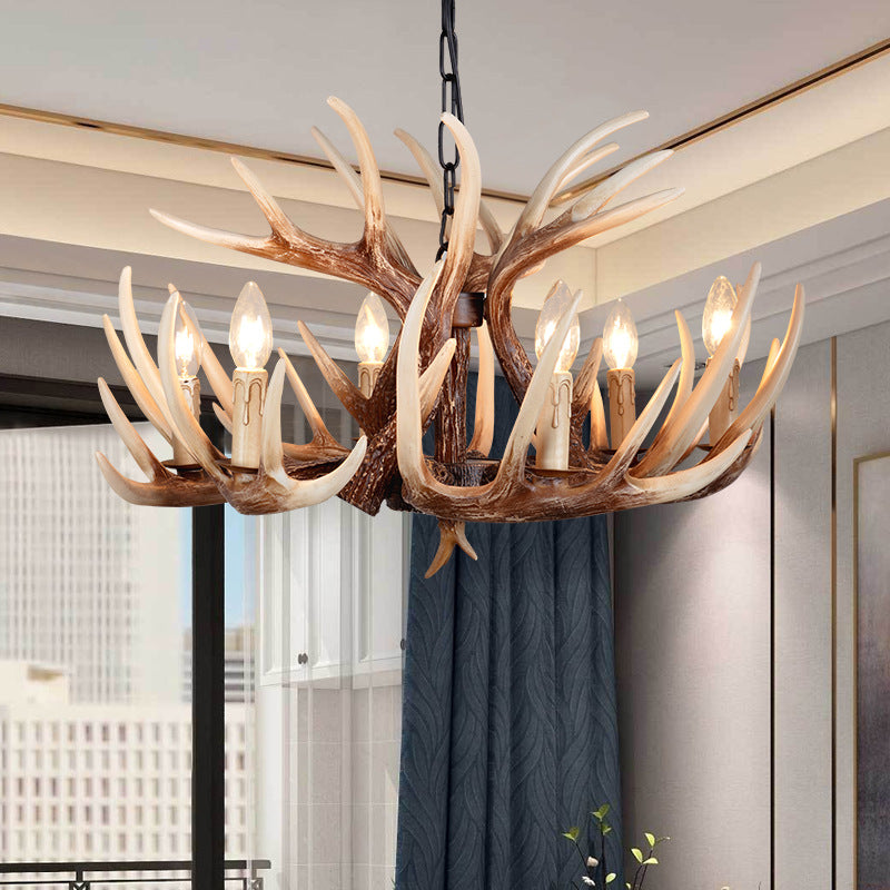 Silva LED Kronleuchter Holz Schlafzimmer/Esszimmer/Wohnzimmer