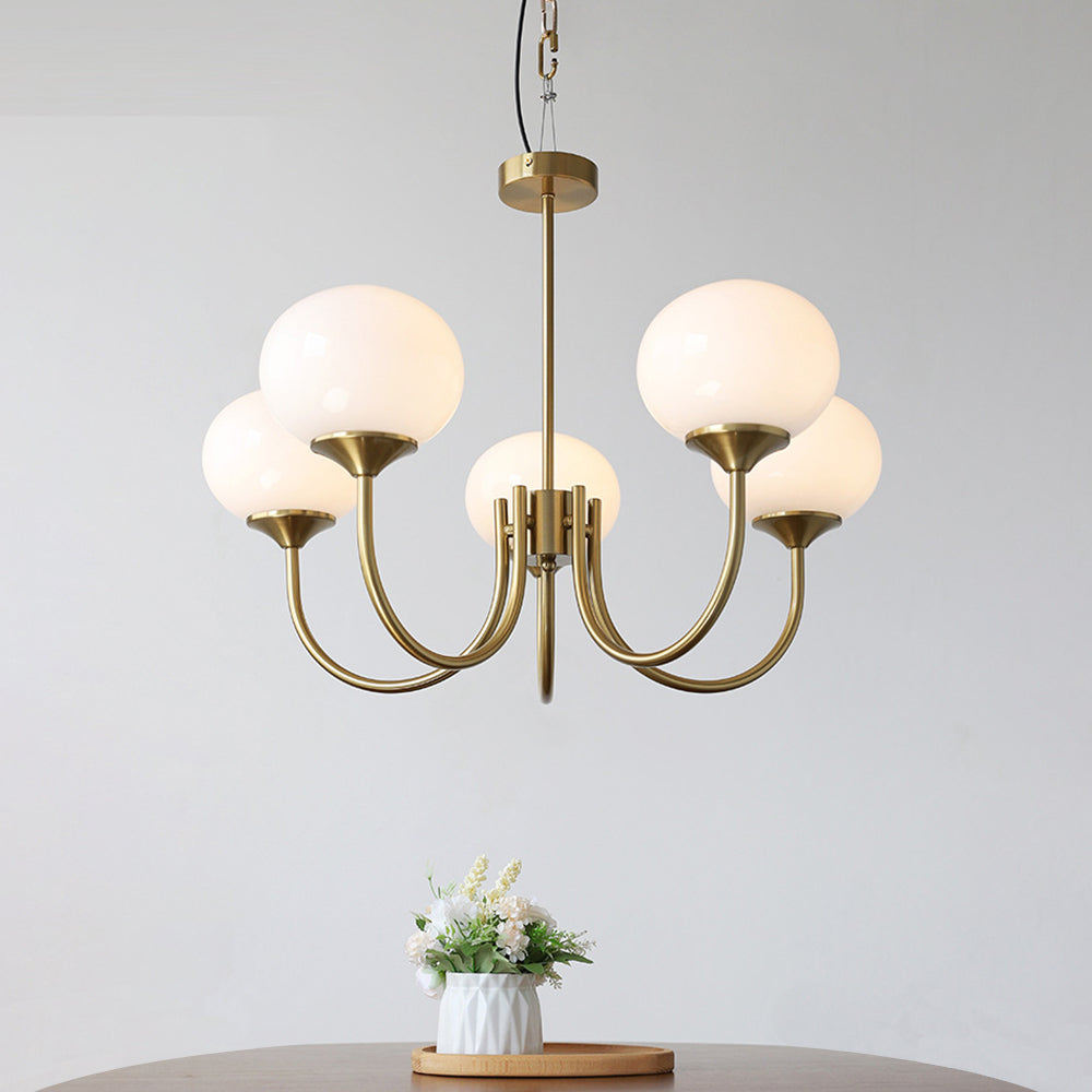 Valentina Modern Kugel LED Pendelleuchte Metall Glas Esstisch Wohnzimmer