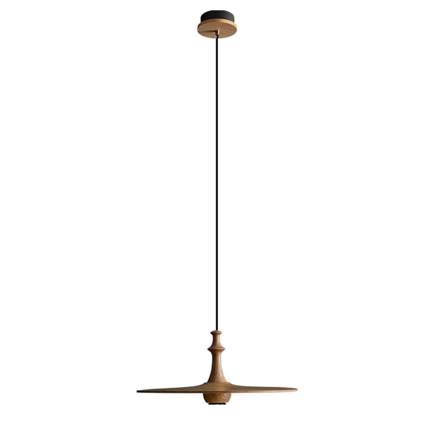 Spindle Pendelleuchte Spin aus Holz-Letslighting