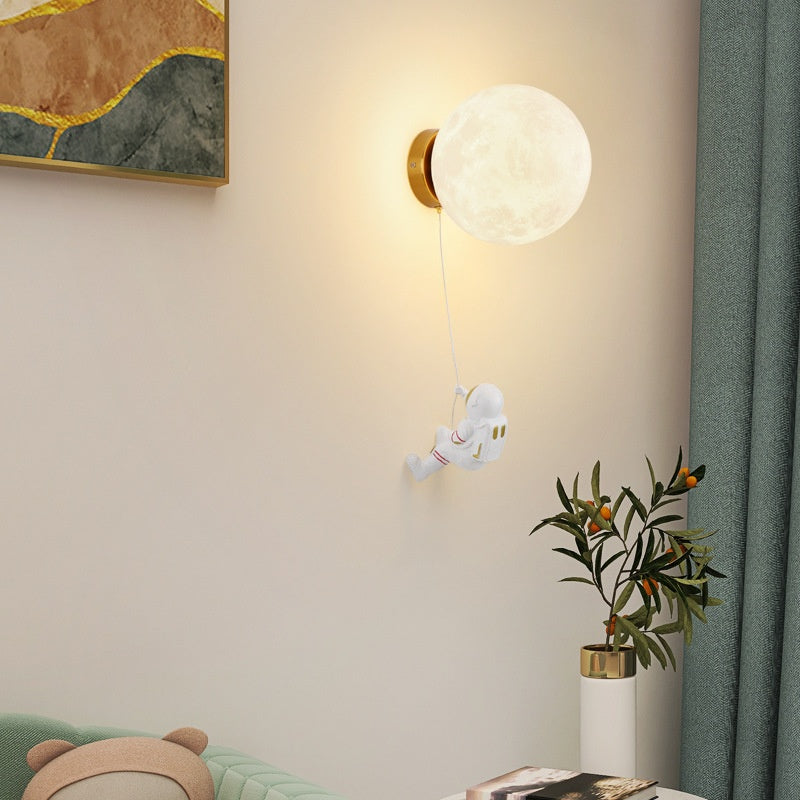 Aria Modern LEDInnenwandleuchte White Harz Kinderzimmer