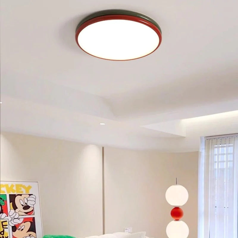 Arisha Modern LED Deckenleuchte Rot Metall Schlaf Ess Wohnzimmer-Letslighting
