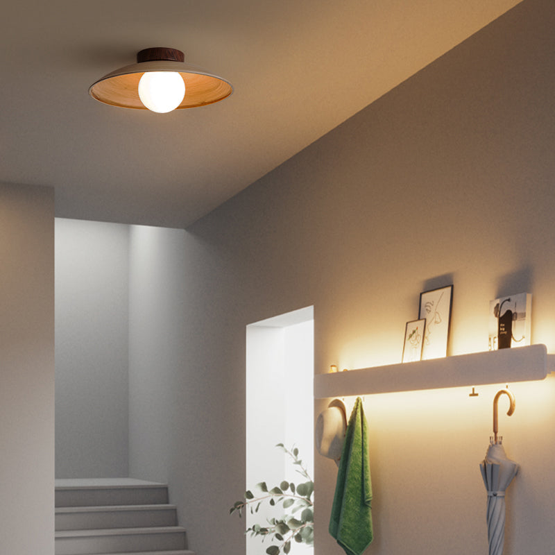 Muto Vintage LED Deckenleuchte Holz Wohnzimmer Bar Café