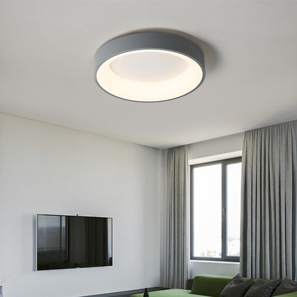 Arisha Deckenleuchte Weiß/Grau Modern LED Schlaf/Wohnzimmer Dimmbar
