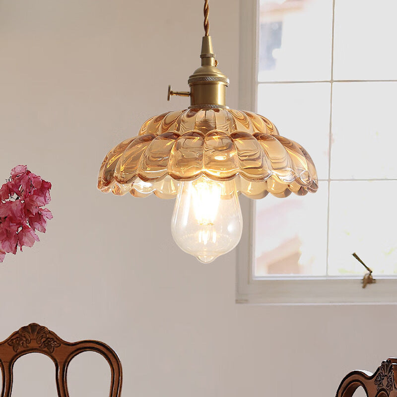 Valentina Vintage Pendelleuchte Metall/Glas Schlafzimmer/Esszimmer