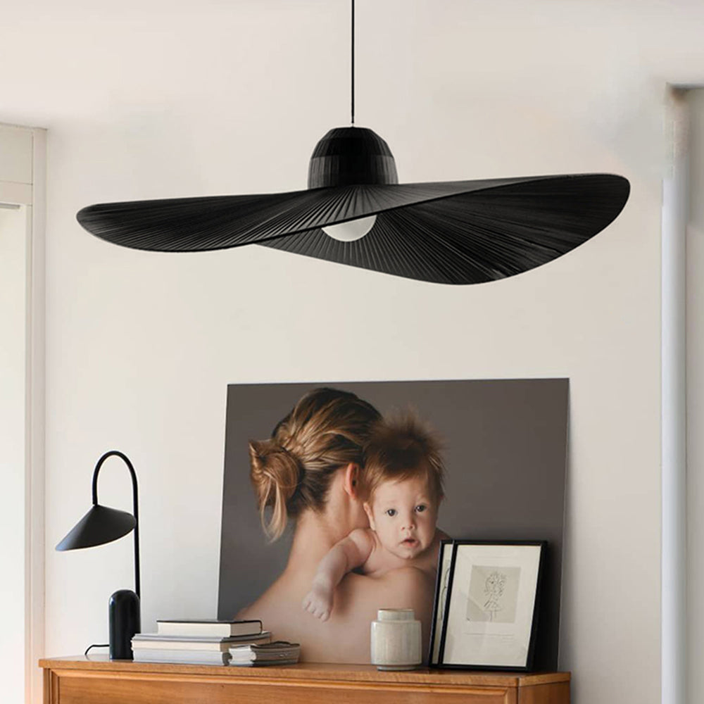 Ritta LED Modern Pendelleuchte Weiß/Schwarz, Esstisch, Metall Stoffe