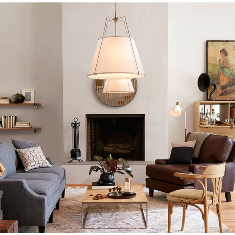 Ritta Modern Kreativ Metall Textil Pendelleuchte Wohnzimmer Schlafzimme