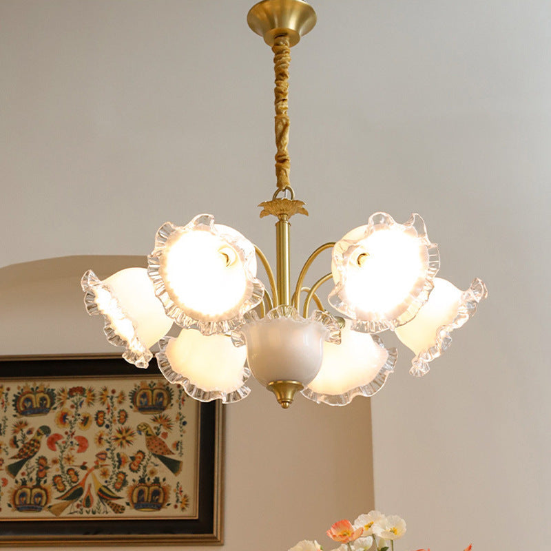 Arisha Retro LED Kronleuchter Metall/Glas Wohnzimmer/Schlafzimmer-Letslighting