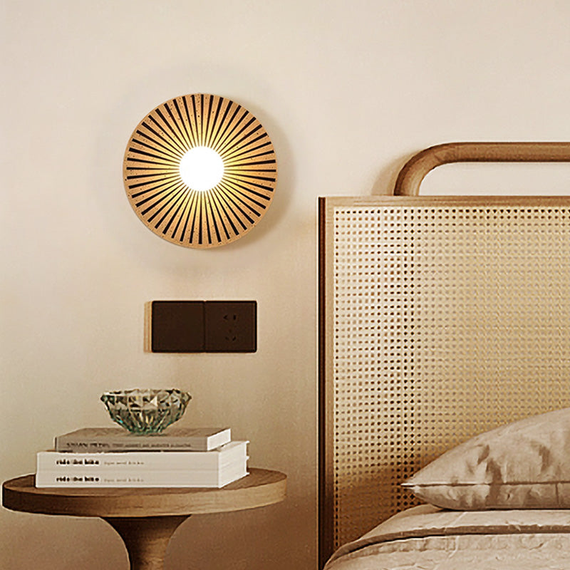 Valentina Vintage Rund LED Innenwandleuchte Harz Schlaf Wohnzimmer