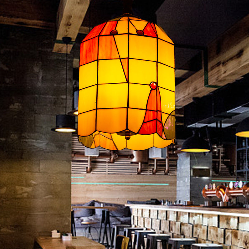 Arisha Moderne LED Pendelleuchte Gelb Metall/Glas Esszimmer/Bar