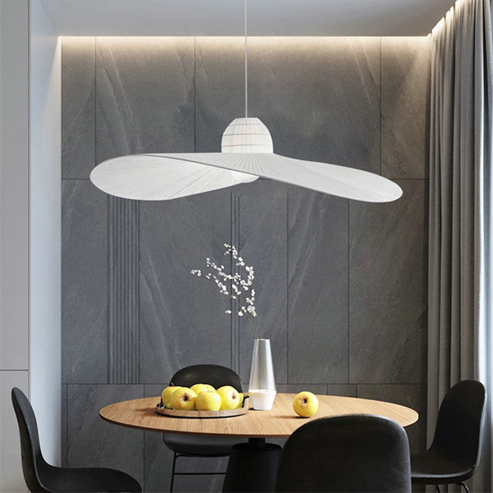 Ritta LED Modern Pendelleuchte Weiß/Schwarz, Esstisch, Metall Stoffe