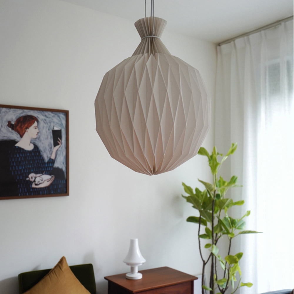 Ritta Modern LED Pendelleuchte Kugel Wohnzimmer Schlafzimmer, Weiß, Metall Papier