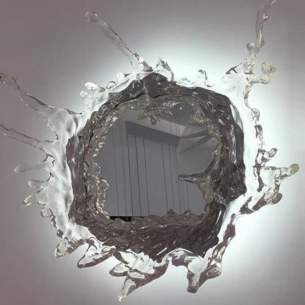 Kristy Modern LED Wandleuchte Spiegel Wasserrippel , Gold/Silber, Metall-Letslighting
