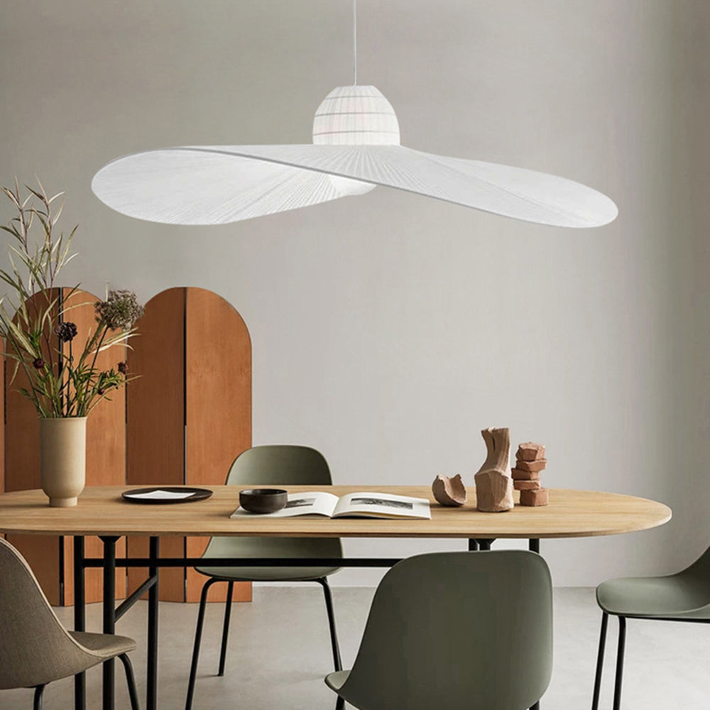 Ritta LED Modern Pendelleuchte Weiß/Schwarz, Esstisch, Metall Stoffe