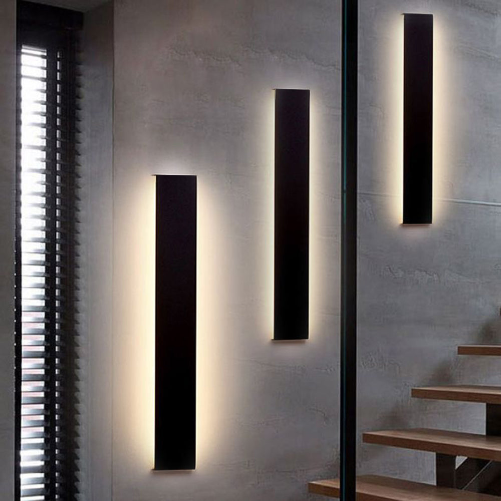 Arisha Modern LED Wandleuchte Innen Rechteckig Schwarz/Weiß/Gold Bade/Wohnzimmer