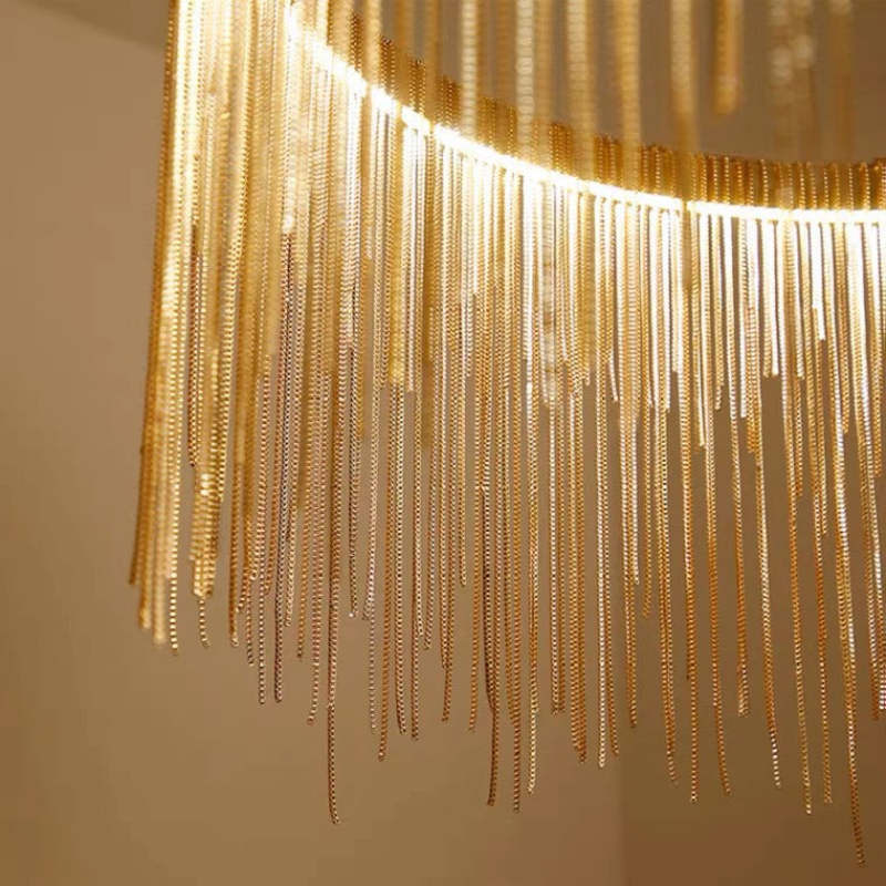 Kristy Nordisch Kronleuchter Silber/Rosegold Schlaf/Wohnzimmer-Letslighting