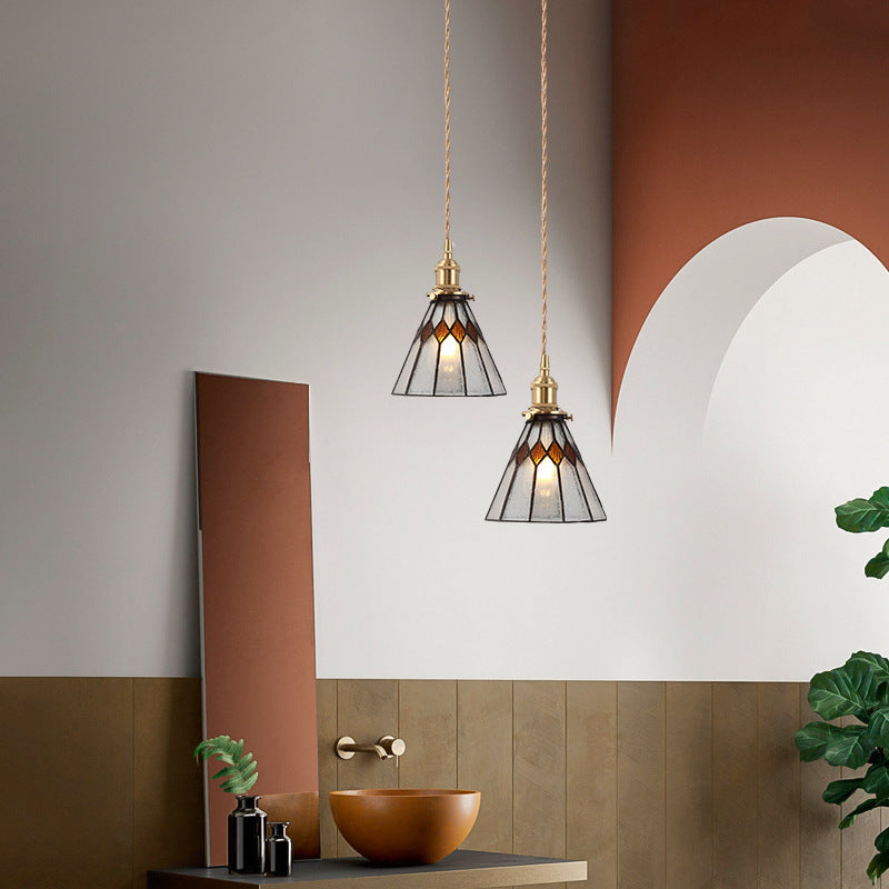 Valentina Vintage Pendelleuchte Glas Schlafzimmer/Wohnzimmer/Restaurant