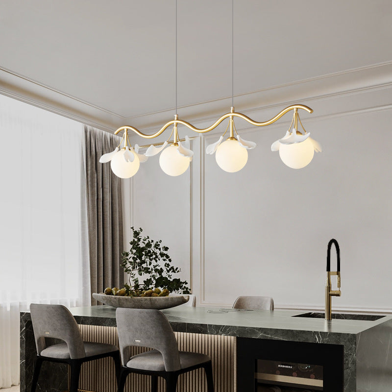 Olivia Luxus Minimalistisch Kronleuchter Kreative Blatt Glas Wohnzimmer