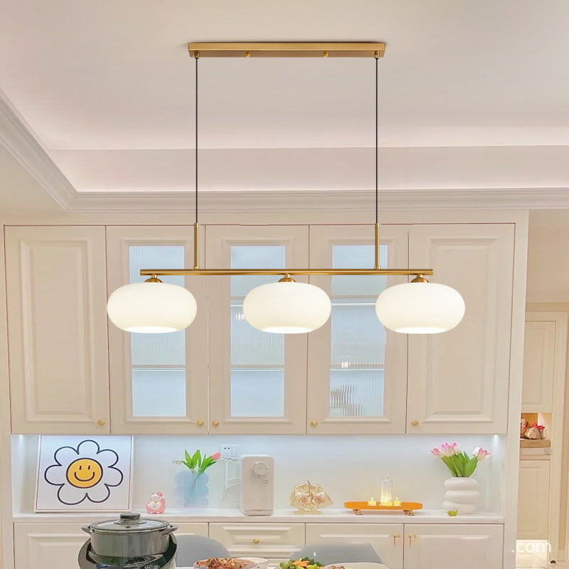 Candy Cremefarbene Cluster-Pendelleuchte 3-Flammig