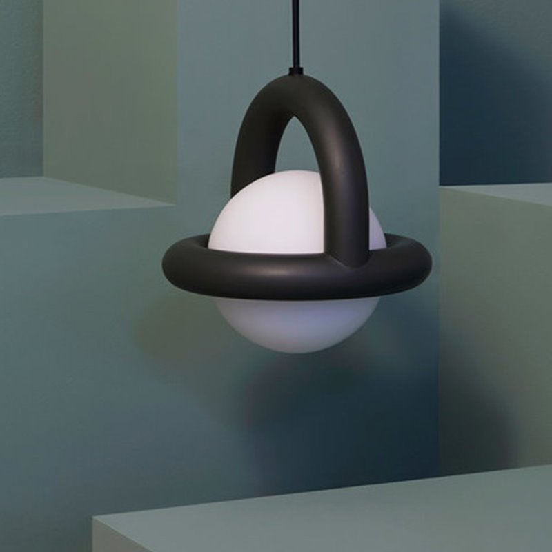 Valentina Ballon LED Pendelleuchte Metall/Glas Ess/Wohnzimmer