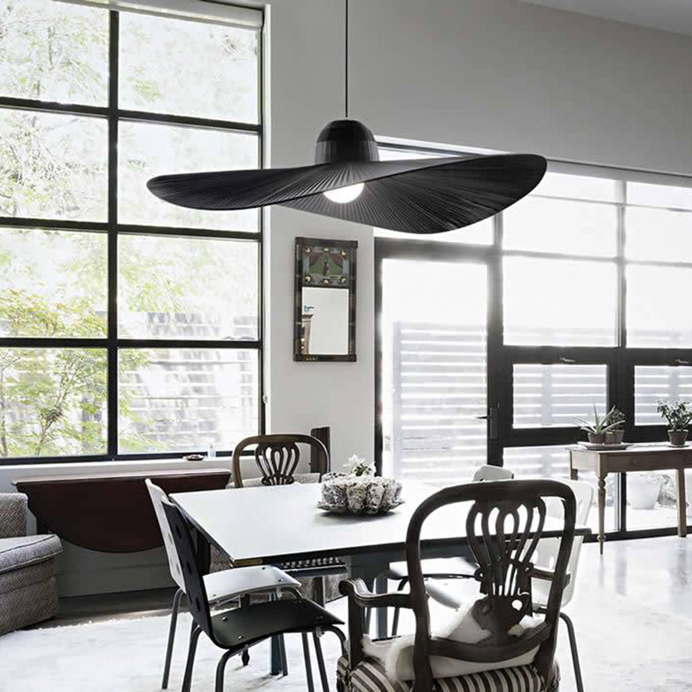 Ritta LED Modern Pendelleuchte Weiß/Schwarz, Esstisch, Metall Stoffe