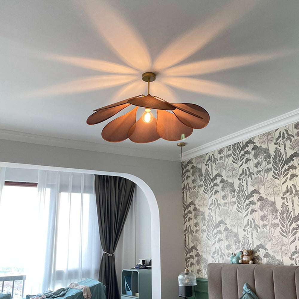 Ritta LED Pendelleuchte Modern Fanja Wohnzimmer Schlafzimmer, 2 Farben, Metall Stoff