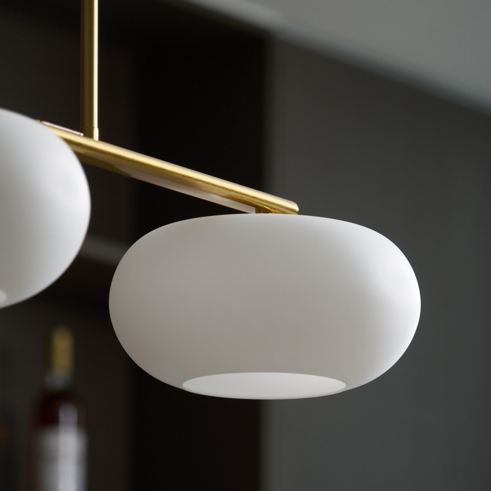 Candy Cremefarbene Cluster-Pendelleuchte 3-Flammig