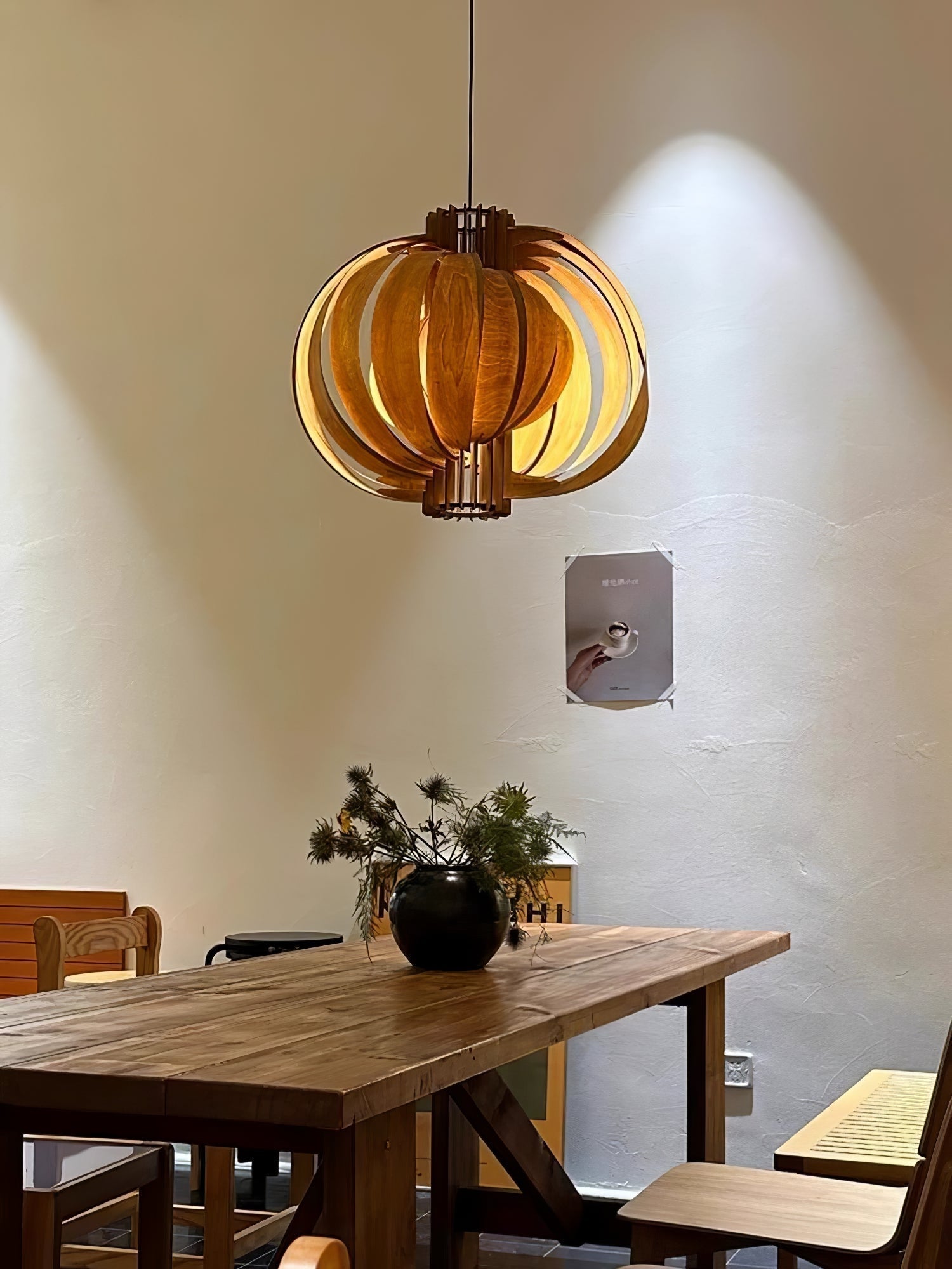 Ivraeus Premium Eleganz Ring Holz Pendelleuchte-Letslighting