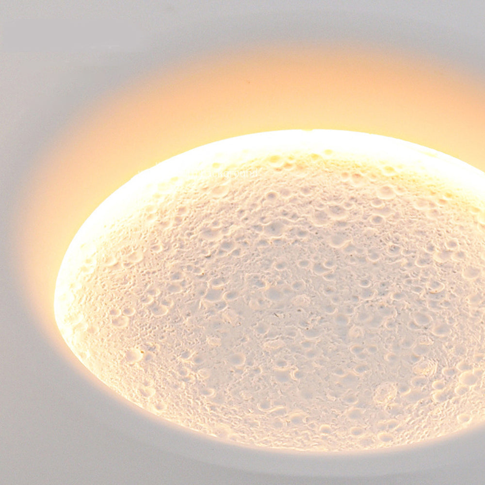 Aria Mond Wandmalerei Lampe Fernbedienung Dimmbar, 2 Stil
