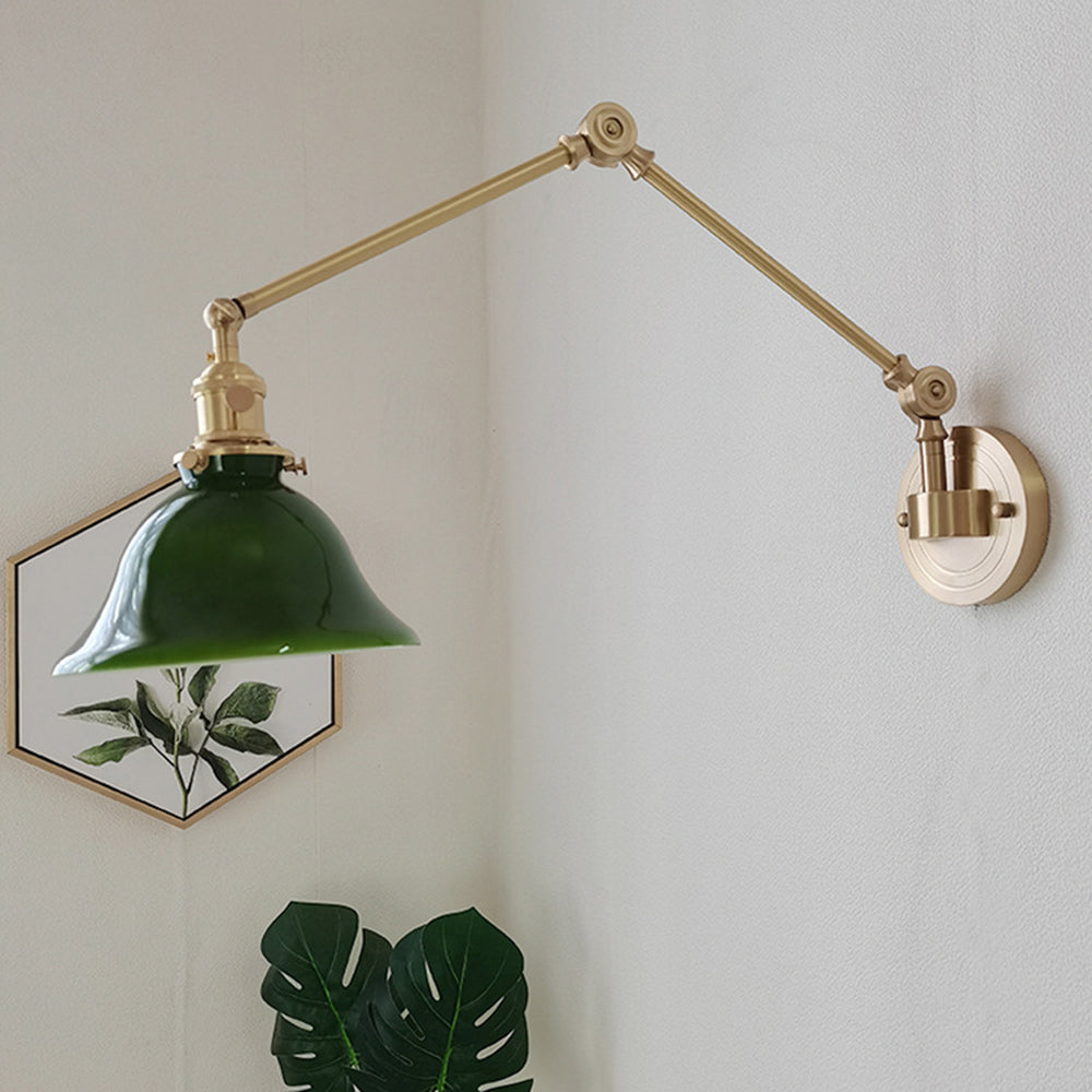 Silva LED Wandleuchte Esszimmer/Wohnzimmer Grün/Weiß Glas