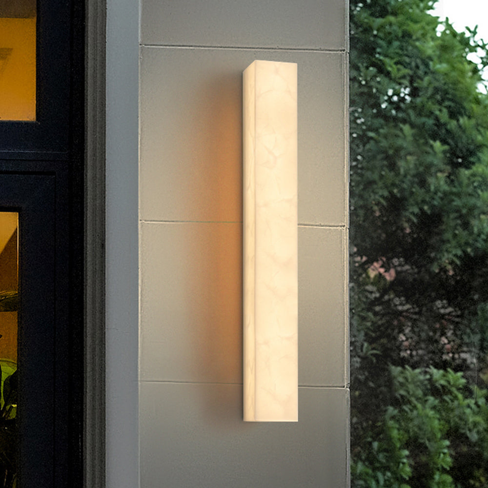 Arisha Modern Rechteckig LED Solar Außenwandleuchte Acryl Garten Flur