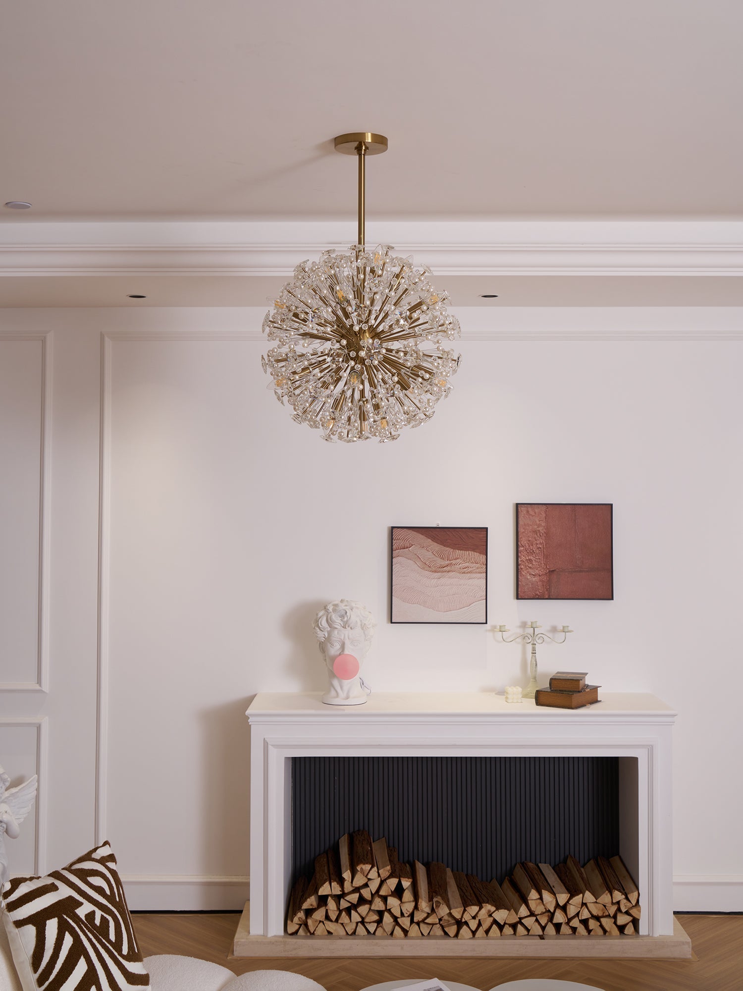 Aurora Chandelier Dickinson Gold Crystal Starburst - Neutralighting