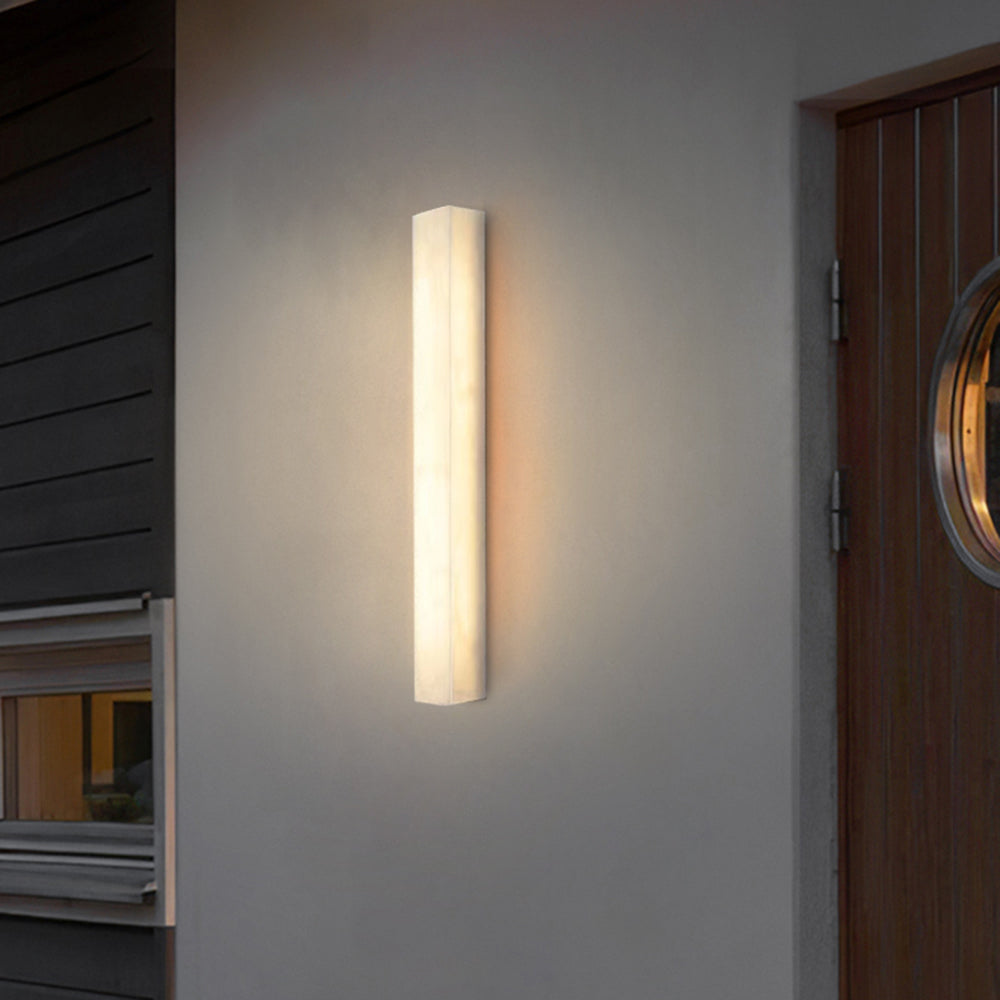 Arisha Modern Rechteckig LED Solar Außenwandleuchte Acryl Garten Flur