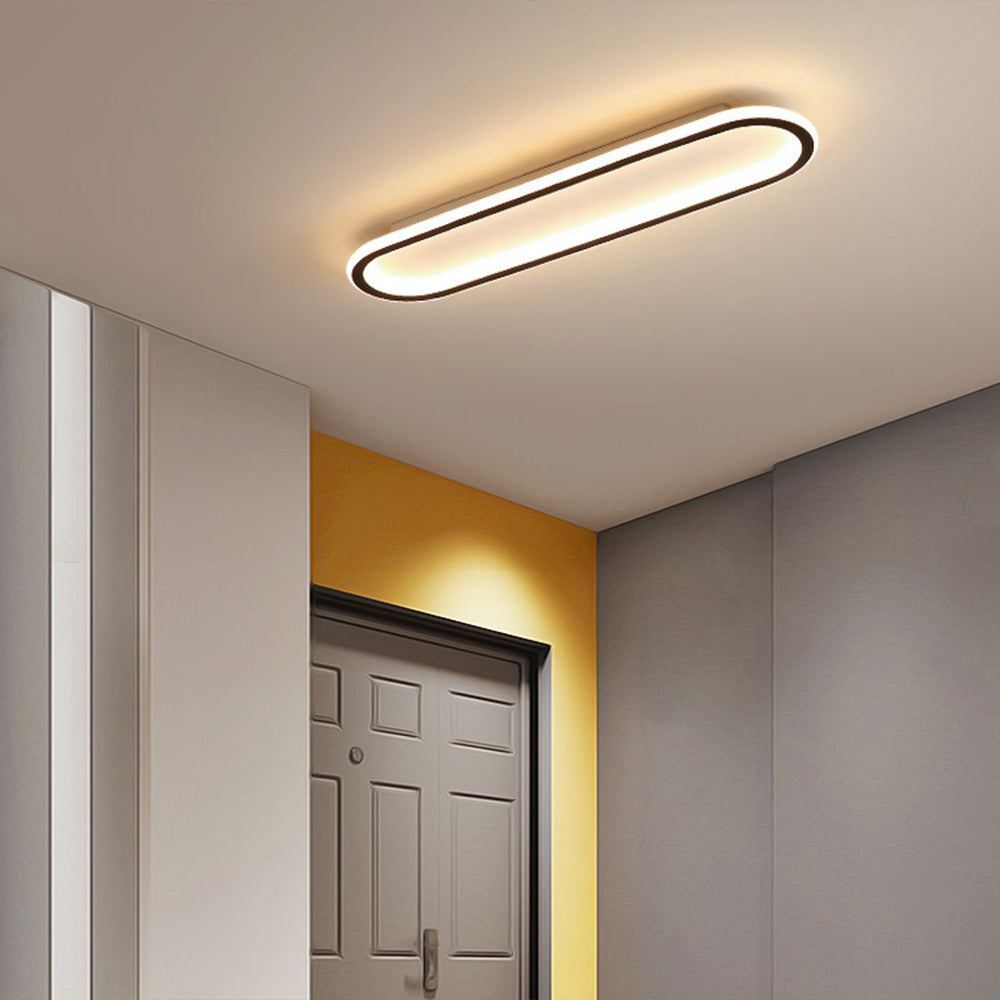Quinn RechteckigDeckenleuchte Schwarz/Gold Schlaf/Wohnzimmer
