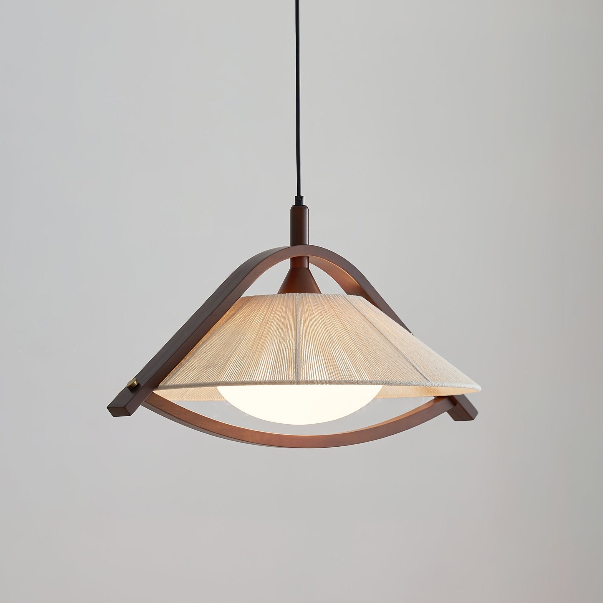 Audrey Moderne Pendelleuchte aus Holz und Stoff-Letslighting