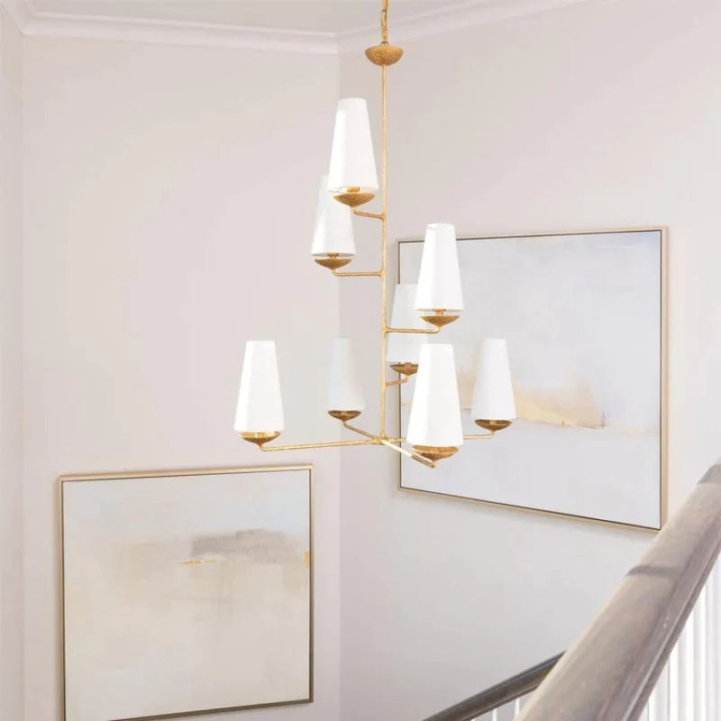 Silva Design LED Metall Kronleuchter für Wohnzimmer, Küche Schwarz