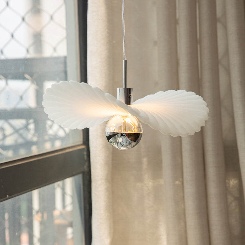 Ritta Design Feder Metall Harz LED Pendelleuchte Schlafzimmer Esszimmer-Letslighting