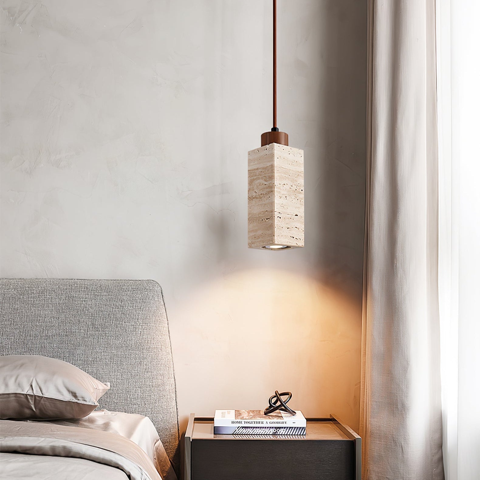 Avloris Travertin-Pendelleuchte-Letslighting
