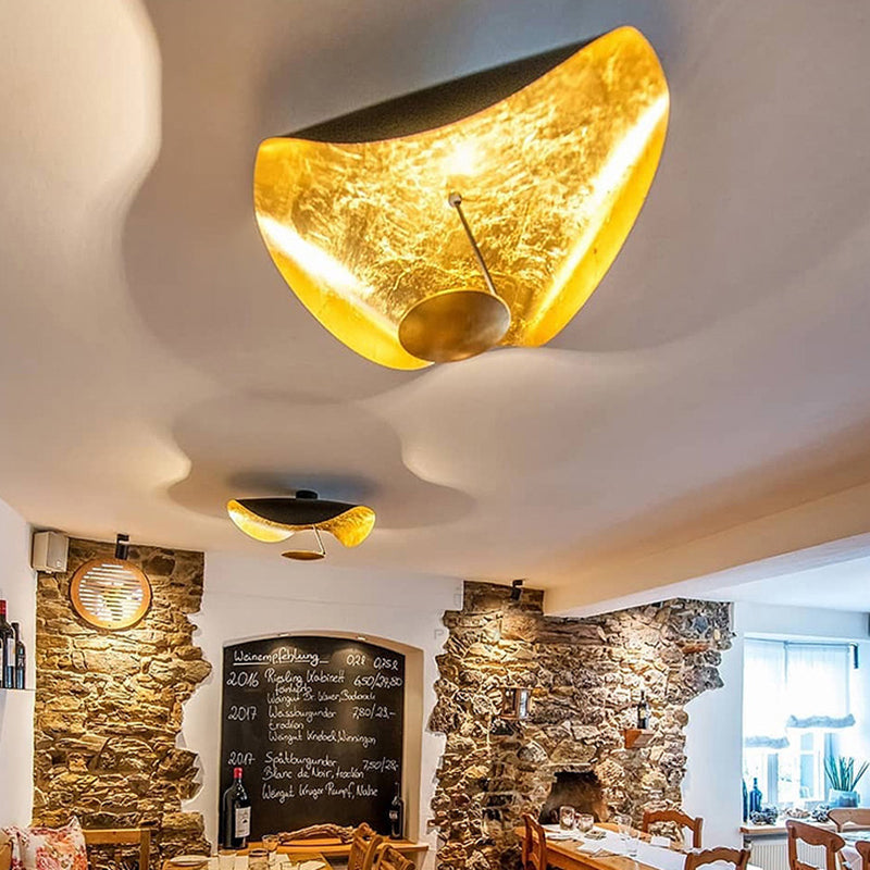Arisha Design LED Pendelleuchte/Denkenleuchte Gold/Schwarz Wohnzimmer