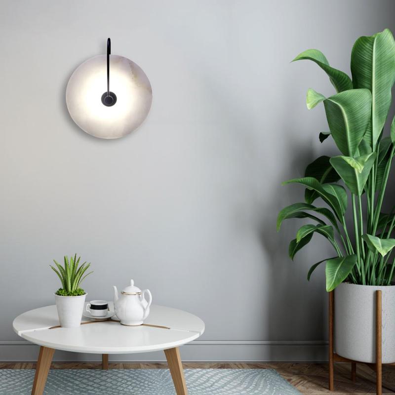 Arisha Moderne Wandleuchte aus Arisham Marmor Schlafzimmer, Wohnzimmer