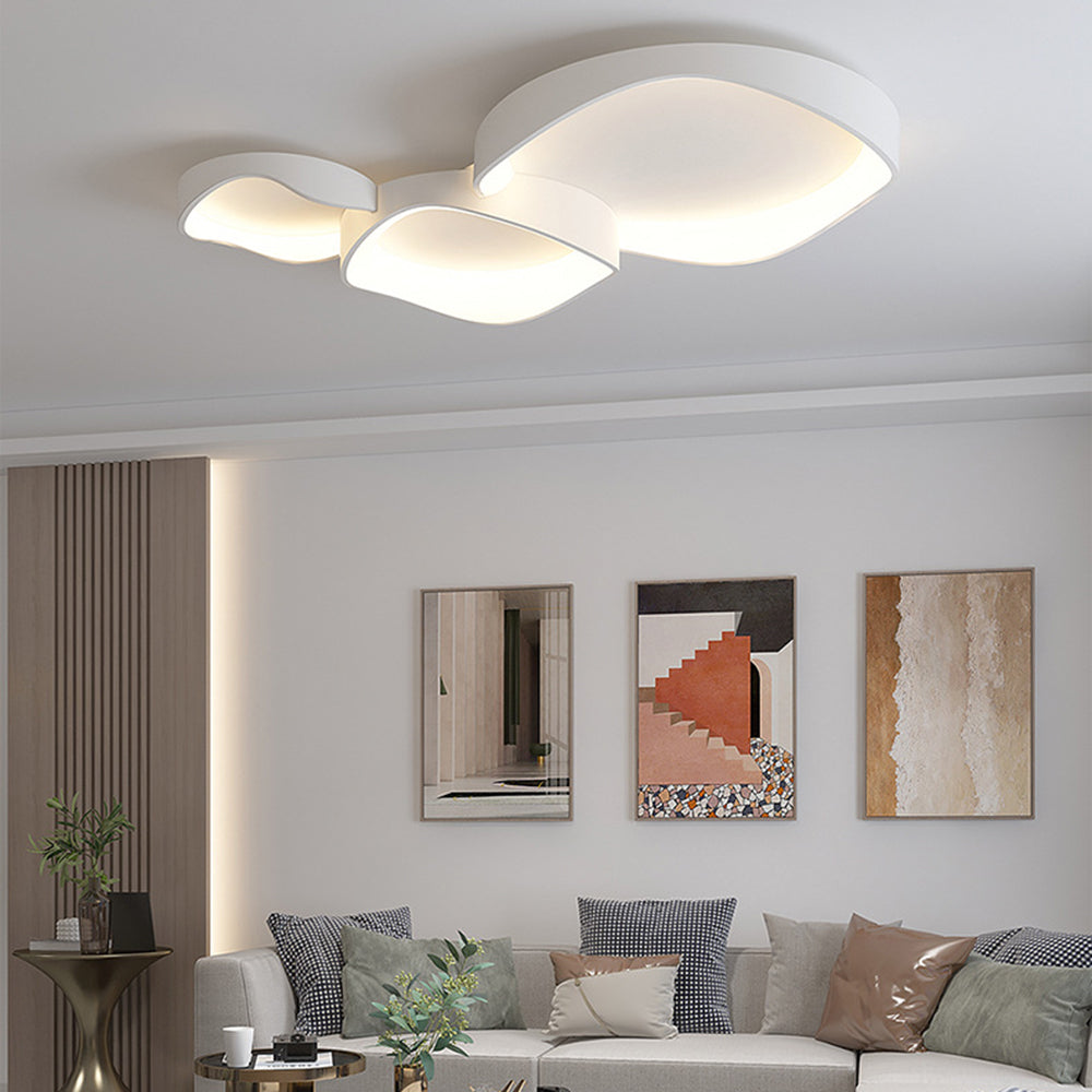 Arisha Modern LED Deckenleuchte Weiß Wohnzimmer