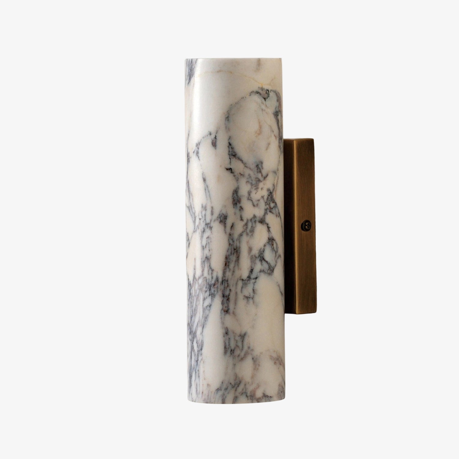 Wolvina Wandleuchte aus natürlichem Marmor mit glatten Metalldetails