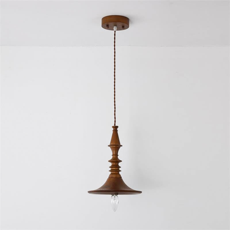Iraeiel Vintage Minimalistisch Holz Pendelleuchte-Letslighting