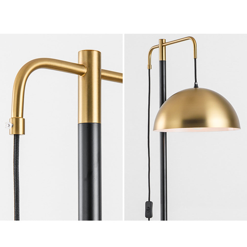 Arisha Modern LED Stehlampe Gold Wohn/Arbeits/Schlafzimmer Metall
